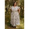 Zaza Midi Dress in Brown Toile - Dresses - 2