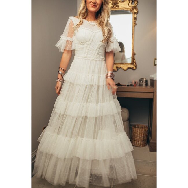 Whimsical Dress in White