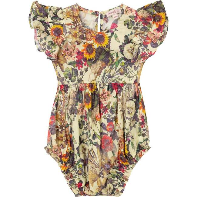 Baby Hattie Romper in Rose Vine