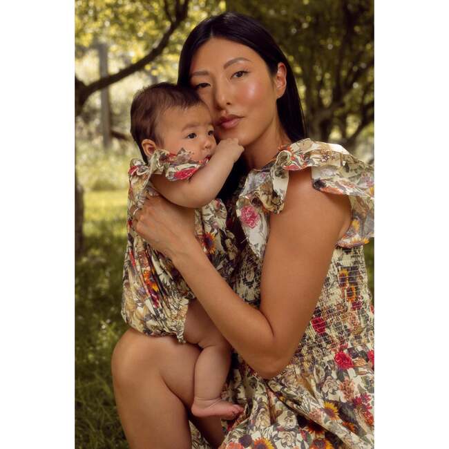 Baby Hattie Romper in Rose Vine - Rompers - 5
