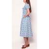 Mae Dress in Blue Floral Stamp - Dresses - 6