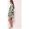 Bowie Dress in Green with White Floral - Dresses - 3