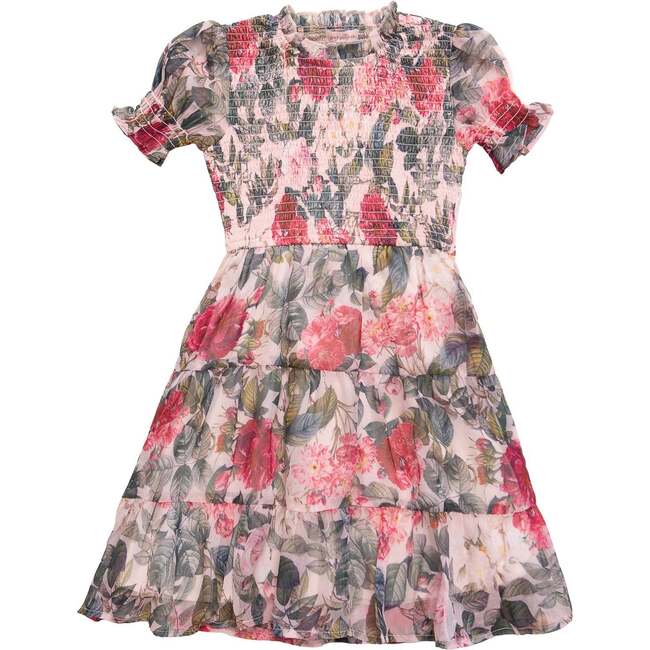 Mini Cordelia Dress in Pink Bloom