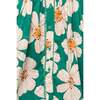 Bowie Dress in Green with White Floral - Dresses - 5