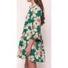 Bowie Dress in Green with White Floral - Dresses - 6