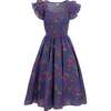Hattie Dress in Blue Multicolor Floral - Dresses - 1 - thumbnail