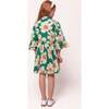 Mini Bowie Dress in Green with White Floral - Dresses - 4