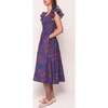 Hattie Dress in Blue Multicolor Floral - Dresses - 3