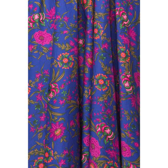 Hattie Dress in Blue Multicolor Floral - Dresses - 4