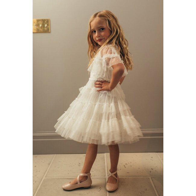 Mini Whimsical Dress in White