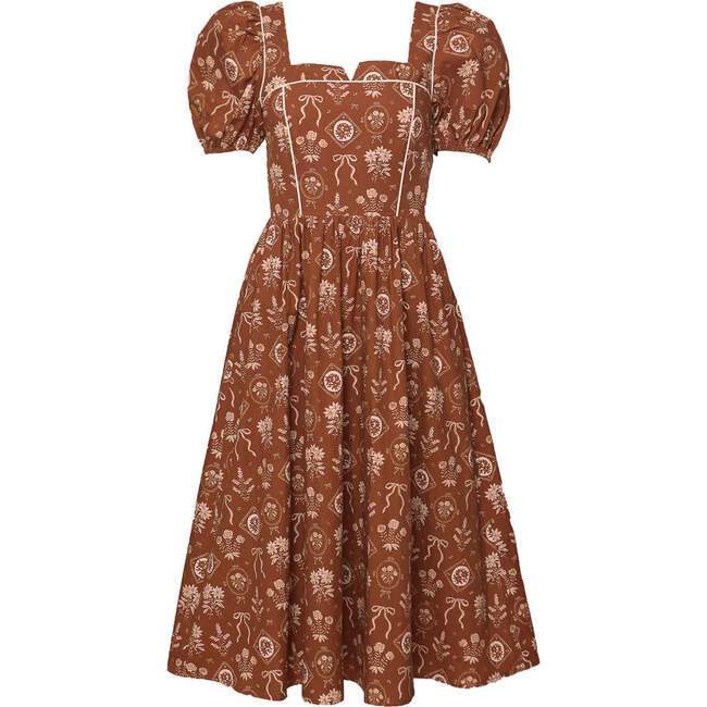 Nash Dress in Sepia Bows