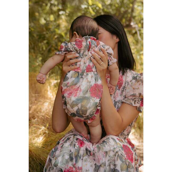 Baby Cordelia Romper in Pink Bloom - Rompers - 4