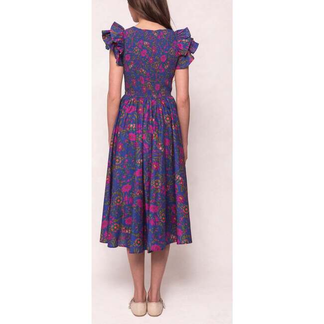 Hattie Dress in Blue Multicolor Floral - Dresses - 6