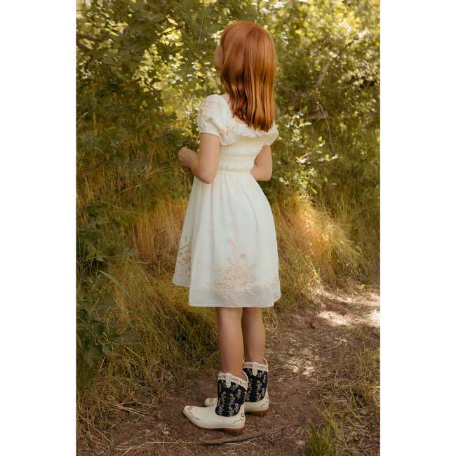 Mini Mae Metallic Thread Dress - Dresses - 4