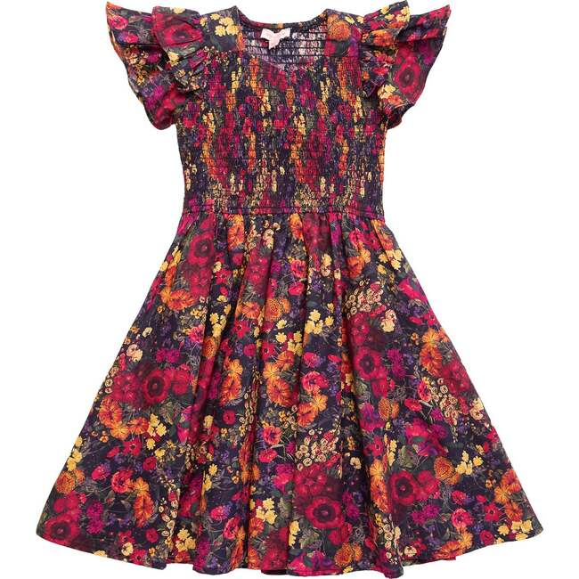 Mini Hattie Dress in Night Garden