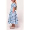 Mini Mae Dress in Blue Floral Stamp - Dresses - 3