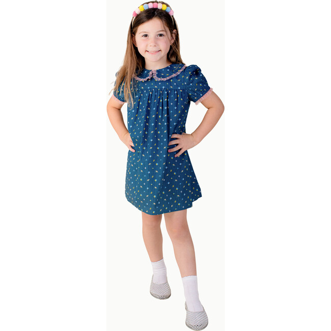 Lace Trim Dress, Space (Tulle) - Dresses - 2