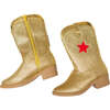 A Leading Role Premium Gold Sparkle Boots - Costumes - 2