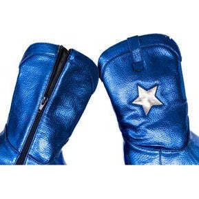 A Leading Role Premium Blue Metallic Boots - Costumes - 3