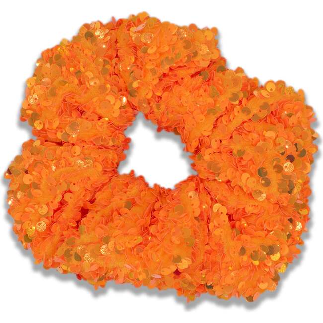 A Leading Role Orange Sparkle Glow Scrunchie