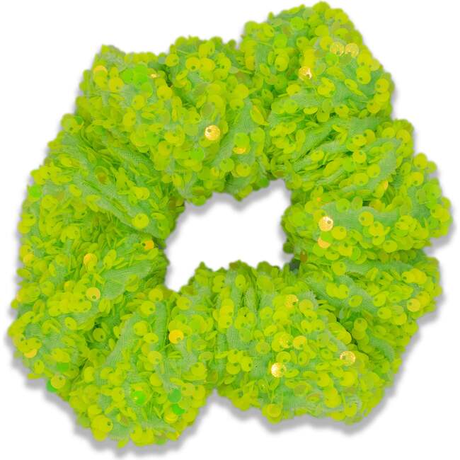 A Leading Role Green Sparkle Glow Scrunchie