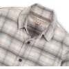 Organic Long Sleeve Flannel Button Down Shirt, Taupe Ombre Plaid - Button Downs - 2