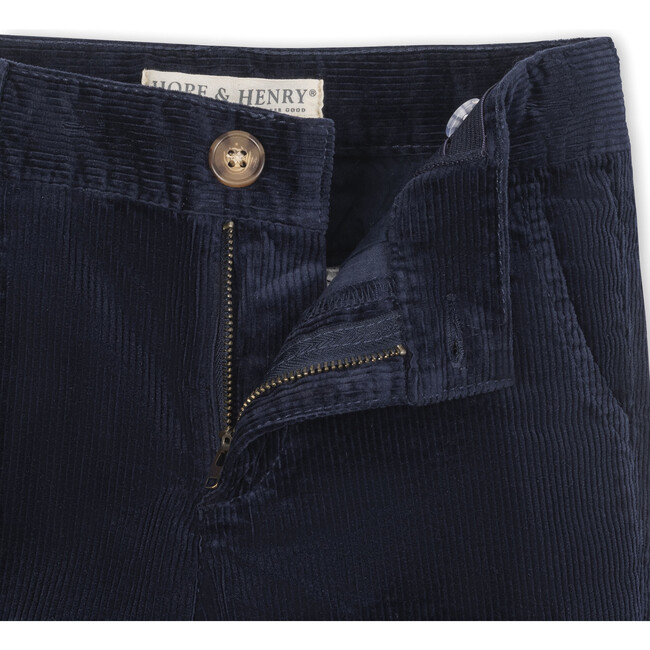 Organic Corduroy Pant, Navy Fine Wale - Suits & Separates - 2