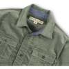Organic Long Sleeve Corduroy Flap Pocket Button Down Shirt, Sage - Button Downs - 2