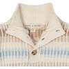 Organic Mock Neck Stripe Sweater, Ombre Winter Stripe - Sweaters - 2