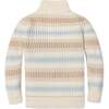 Organic Mock Neck Stripe Sweater, Ombre Winter Stripe - Sweaters - 3