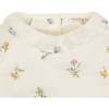 Organic Long Sleeve Ruffle Collar Top, Harvest Floral - Blouses - 2