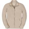 Organic Long Sleeve Full Zip Raglan Mock Neck Sweater, Natural Marl - Sweaters - 1 - thumbnail