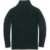 Organic Long Sleeve Half Zip Cable Pullover Sweater, Pine Green Chevron - Sweaters - 3