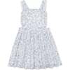 Organic Ruffle Edge Apron Dress, Winter Floral - Dresses - 1 - thumbnail