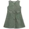 Organic Corduroy Button Front Jumper, Sage - Dresses - 1 - thumbnail