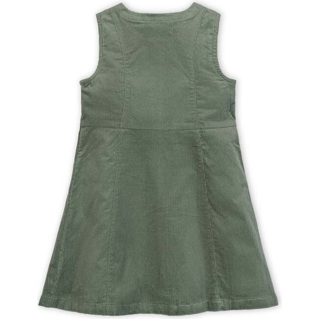 Organic Corduroy Button Front Jumper, Sage - Dresses - 2