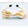 Three Little Bows Headband, Sonny Blossom Golden Blossom - Headbands - 1 - thumbnail