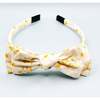 Three Little Bows Headband, Sonny Blossom Golden Blossom - Headbands - 3