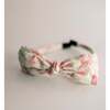 Three Little Bows Headband, Pink Blossoms - Headbands - 1 - thumbnail