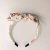 Three Little Bows Headband, Periwinkle Meadow - Headbands - 3