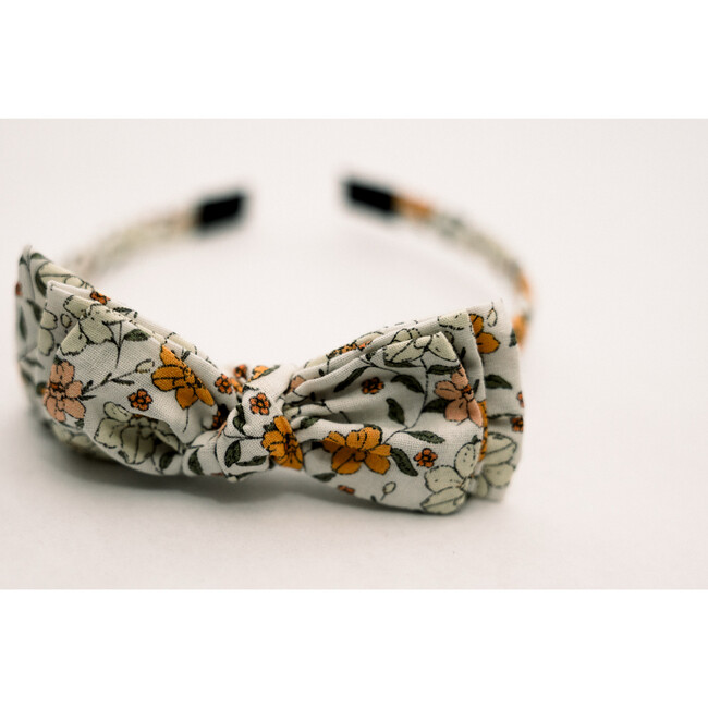 Three Little Bows Headband, Marigold Dawn - Headbands - 2