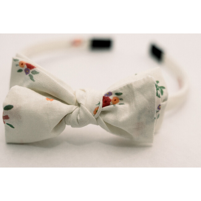 Three Little Bows Headband, Matin au Jardin - Headbands - 2
