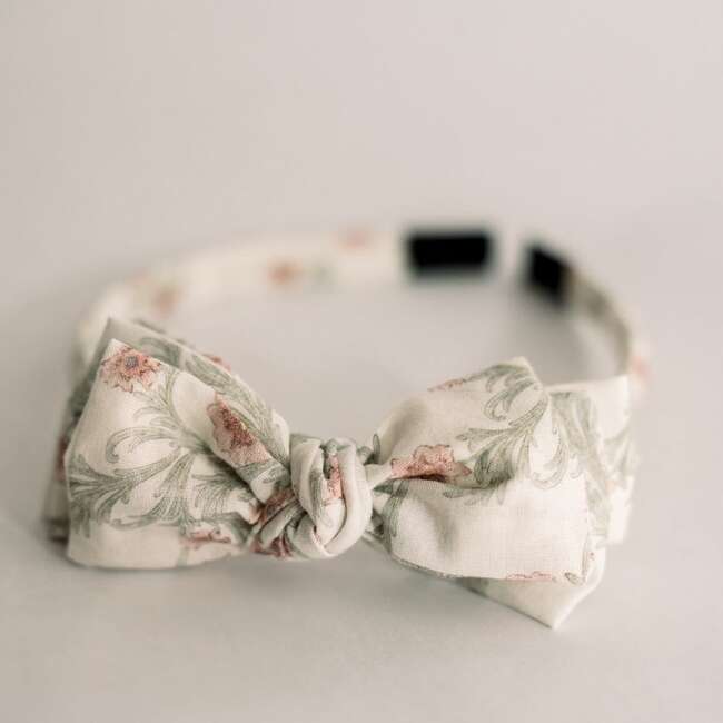 Three Little Bows Headband, Lavender Fields - Headbands - 2