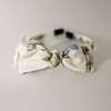 Three Little Bows Headband, Fleurs bleues Blue Meadow - Headbands - 1 - thumbnail