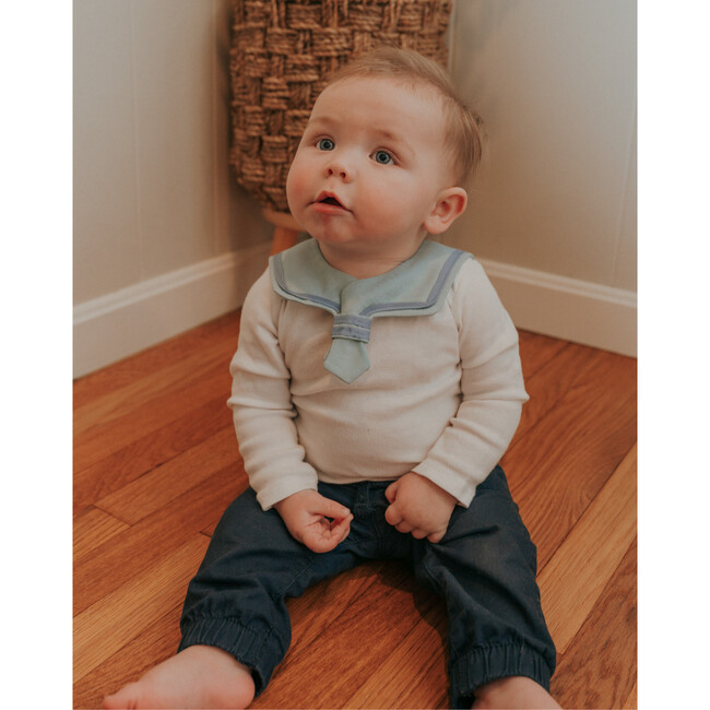 Sailor Style Bib, Navy Blue