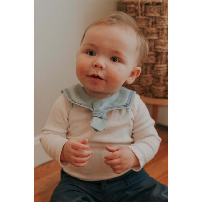 Sailor Style Bib, Navy Blue - Other Accessories - 2