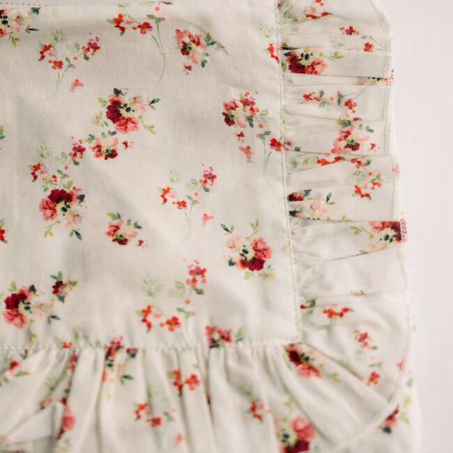 Scarlet Bloom Timeless Floral Ruffle Zipper Pouch - Bags - 4