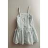 Hikari Pintuck Dress, Powder Blue - Dresses - 2