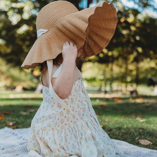 Hikari Pintuck Dress, Golden Blossom - Dresses - 2