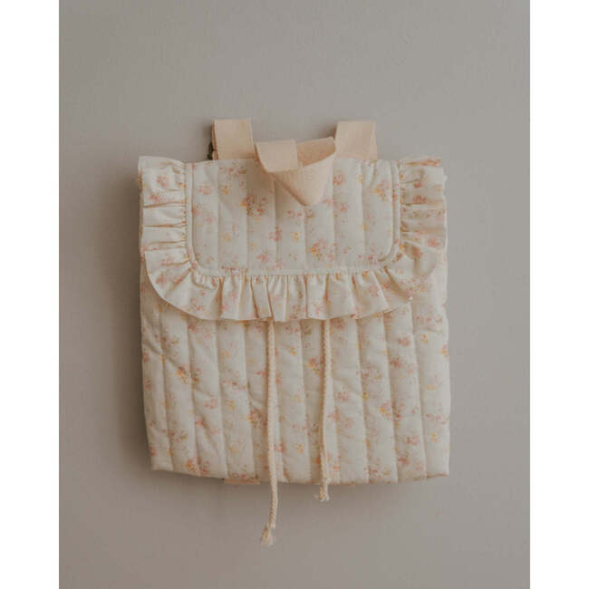 Eloise Quilted Backpack, Vintage Rose